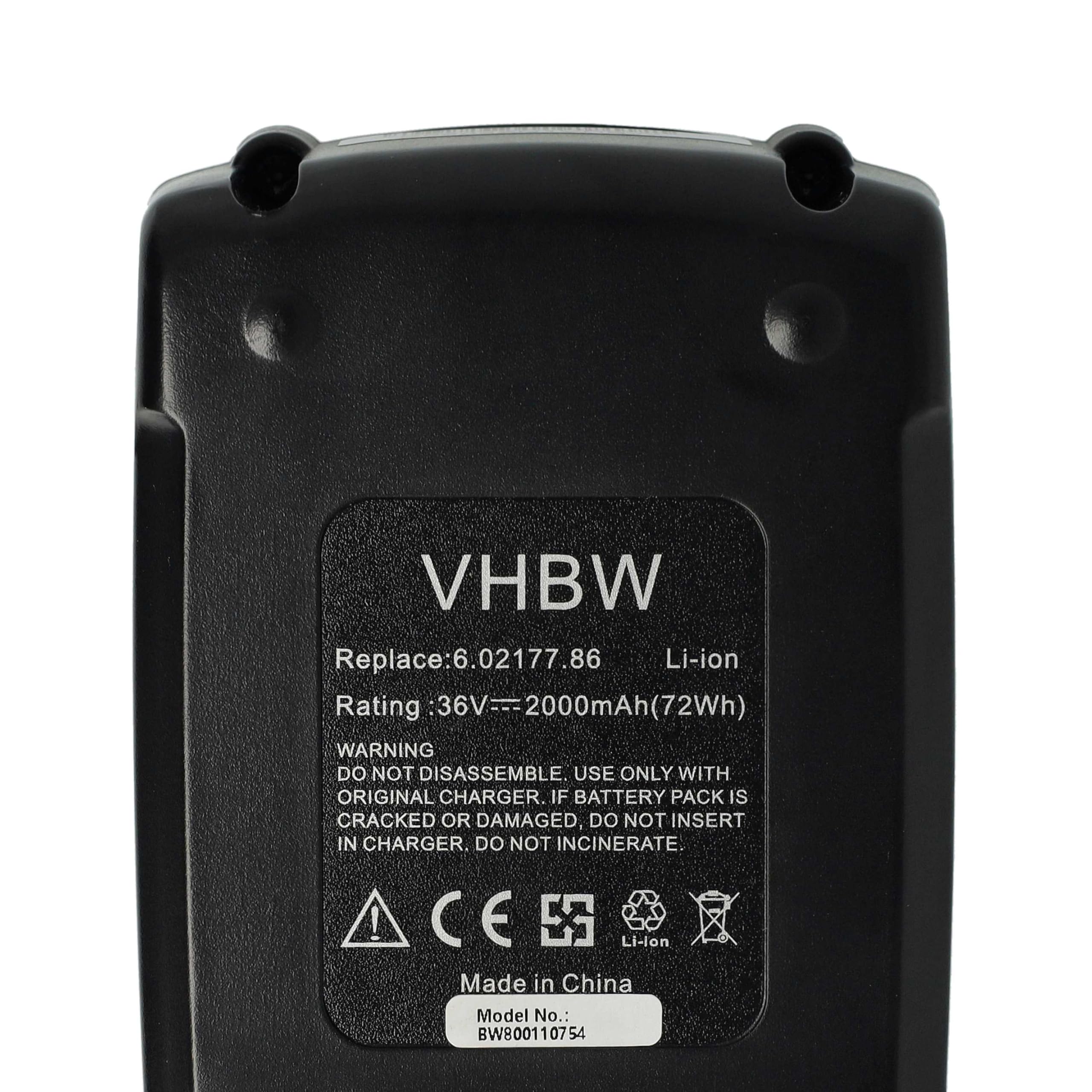 vhbw Batterie Compatible avec Metabo AHS 36 V
