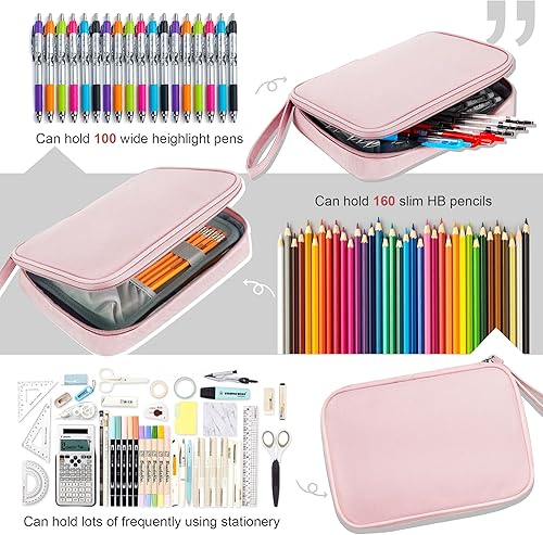 Miniatura 2 de Zannaki Bolsa de almacenamiento de gran capacidad, estuche para rotuladores y lápices, estuche simple de papelería, caja de herramientas de arte y