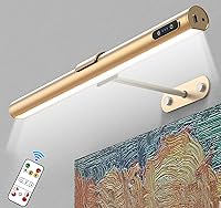 Vista 10 de GOVSSING Luces de imagen para pared, batería recargable de 4000 mAh, luz inalámbrica con control remoto, 3 temperaturas de color y brillo ajustable