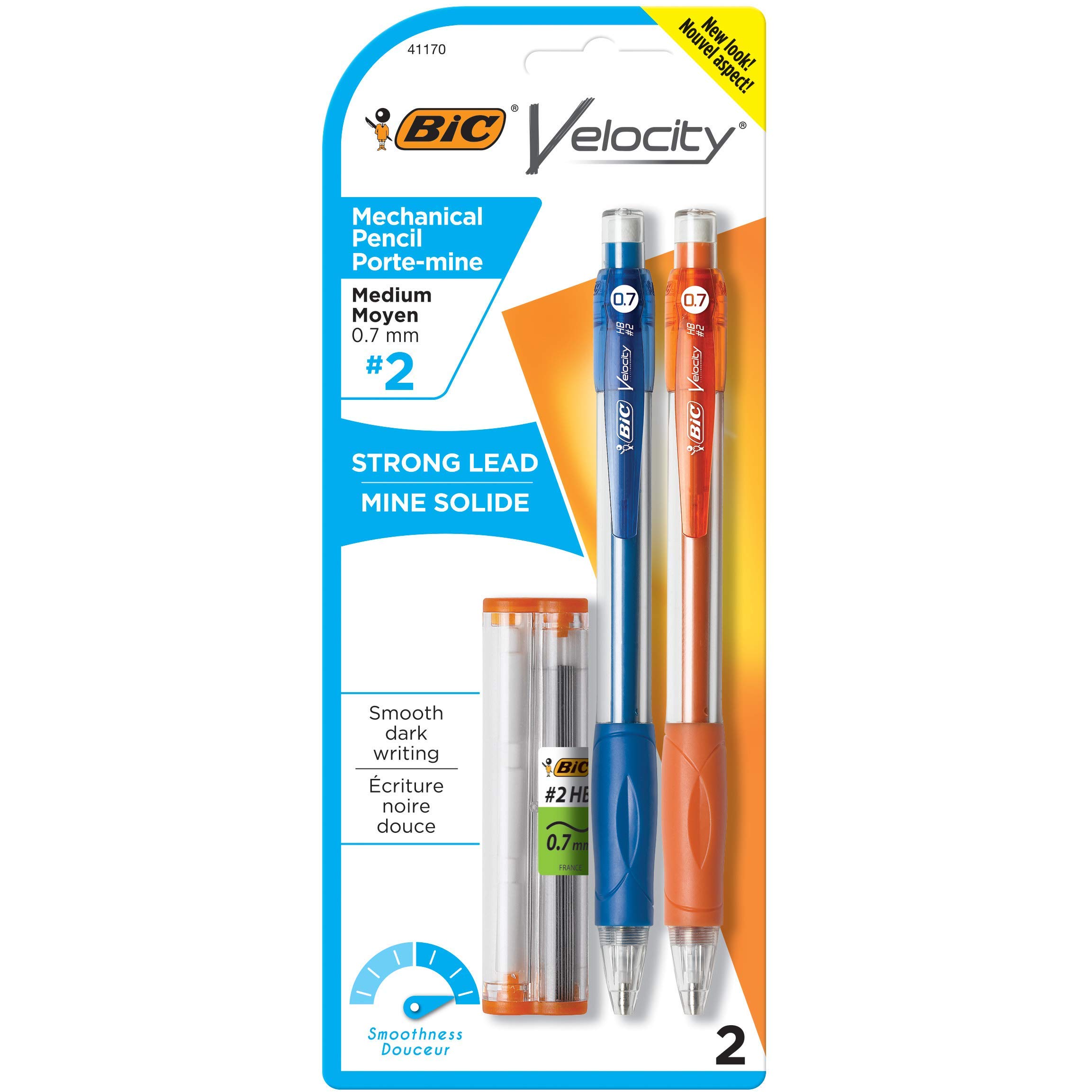 BICVelocity Mechanical Pencil, Multi-Colour, 1.27 x 7.96 x 19.39 cm