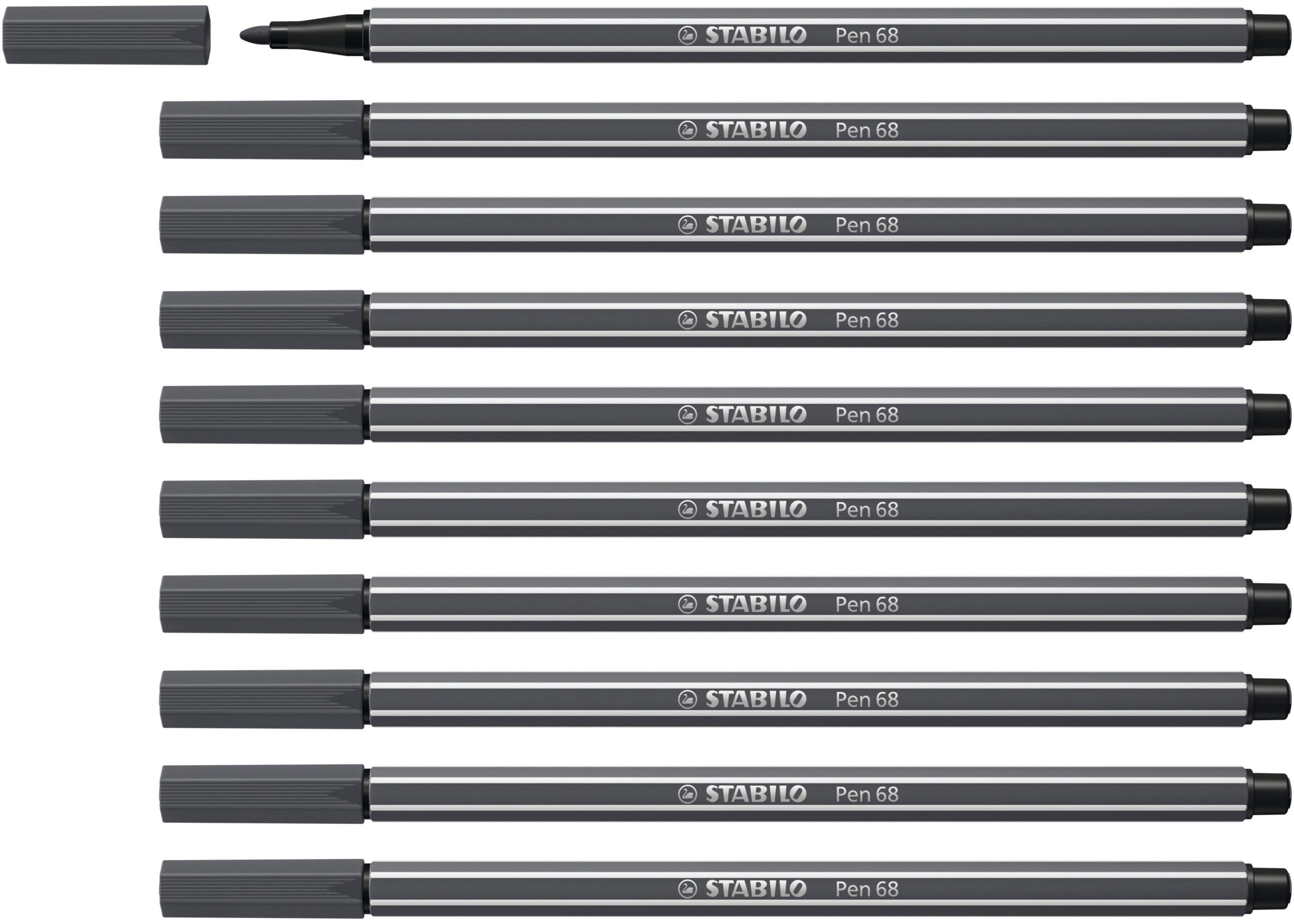 STABILO - Rotulador premium - Pen 68 - Pack de 10 - rosa neón — view 68