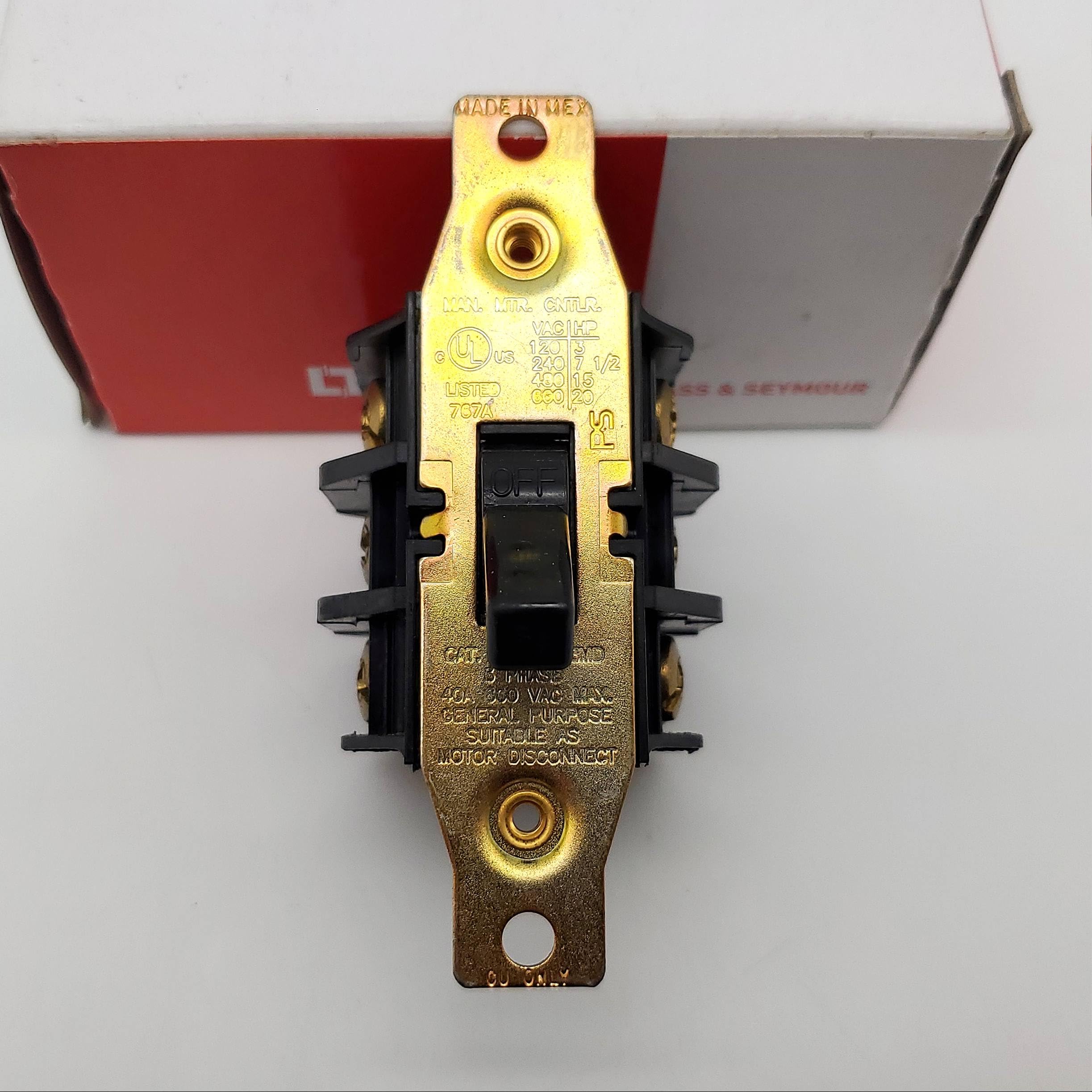 Amazon.com: PASS & SEYMOUR 7803-MD Manual Motor Controller, 3-Pole