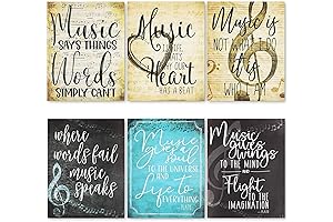 6 Pack Music Motivational Posters - Inspirational Classroom Decor
