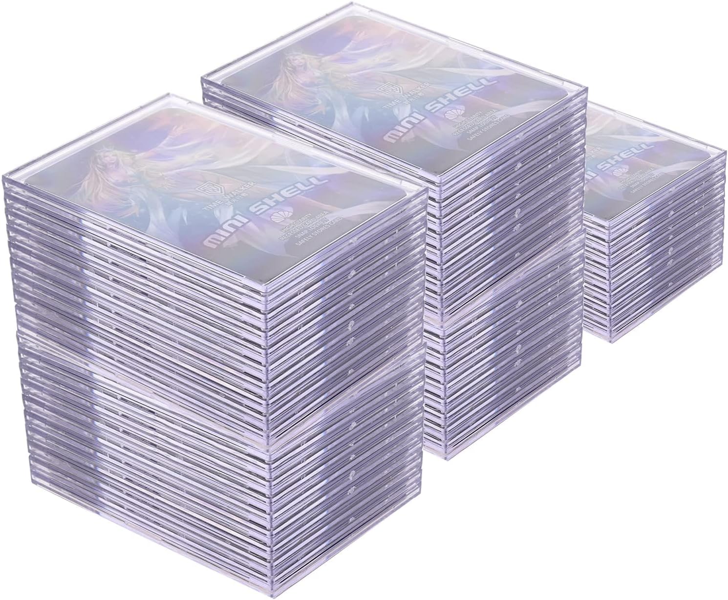 Cards Sleeves Top Loaders 10 Hard Acrylic Card Protector Clear Card Brick + 2 Display Stand Fit for Trading Cards,Standard Sports Cards,Baseball Card Holder Cases Collectibles Card Protectors