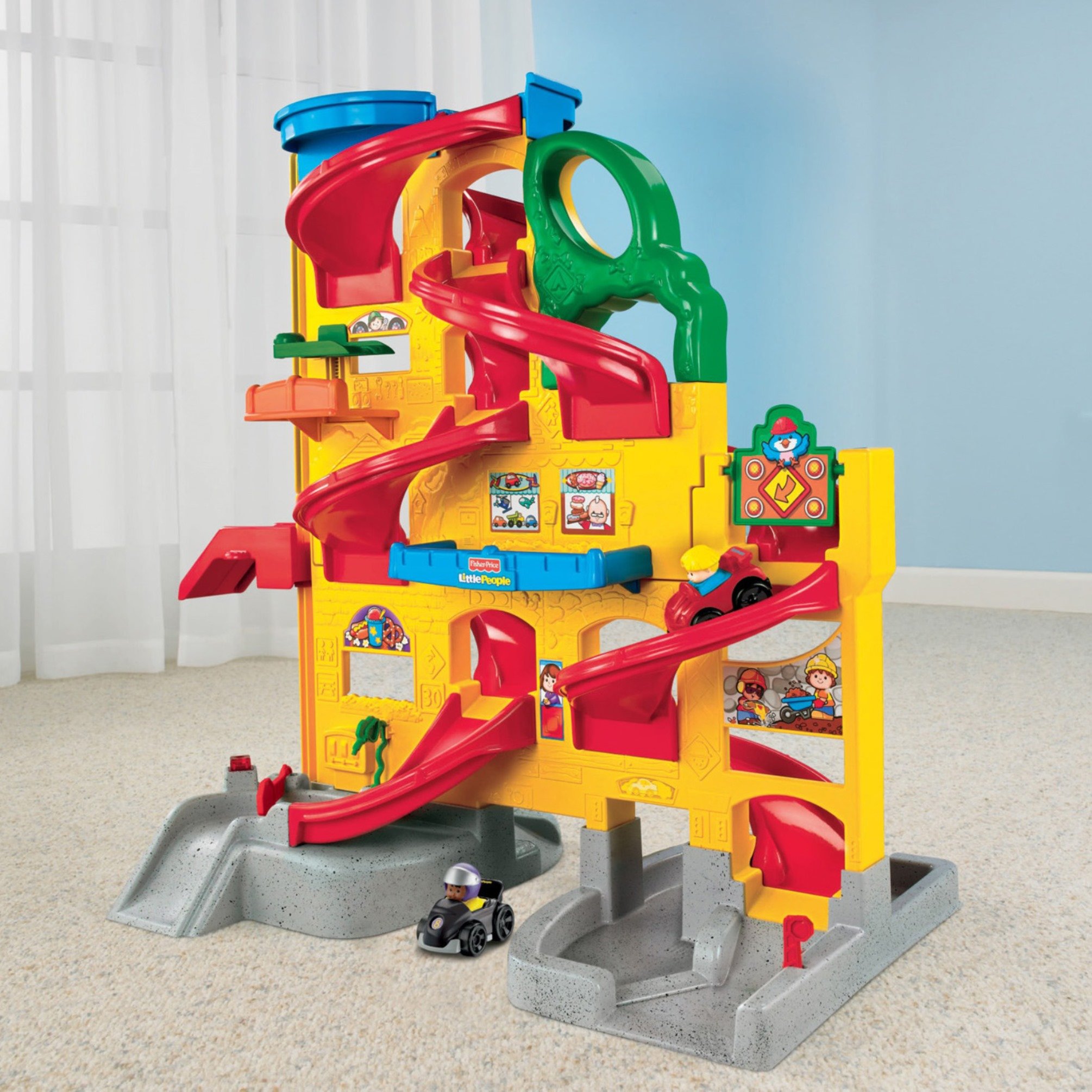 Fisher Price Little People Wheelies Stand N Play Rampway