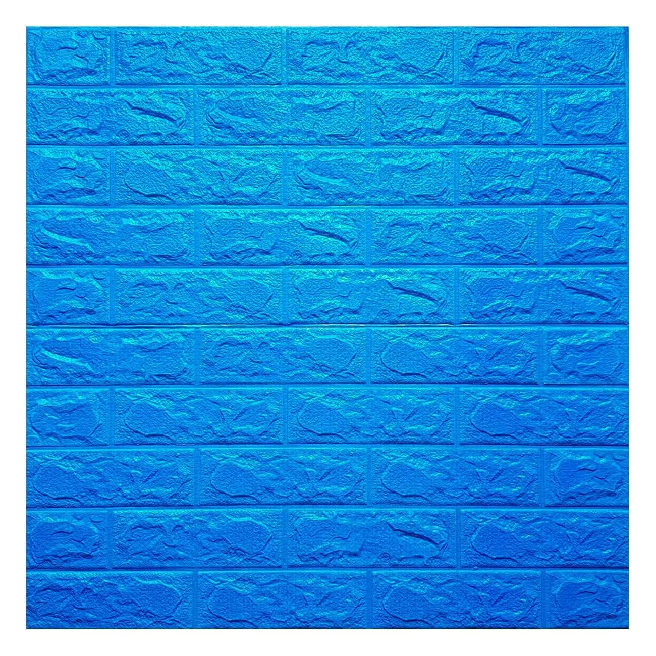 Barebeauty 3D Wall Panel Wallpaper, Self Adhesive PE Foam Brick Sticker, Waterproof Peel & Stick Wall Covering for Home, Bedroom & Living Room Decor, 70 x 77 cm (Pack of 2, 11.6 Sq. Ft. Approx)