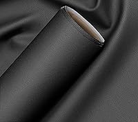 Vista 1 de VViViD Bycast65 - Tela de vinilo marino de piel sintética de grano completo pulido mate negro (1.5 pies x 54 pulgadas)