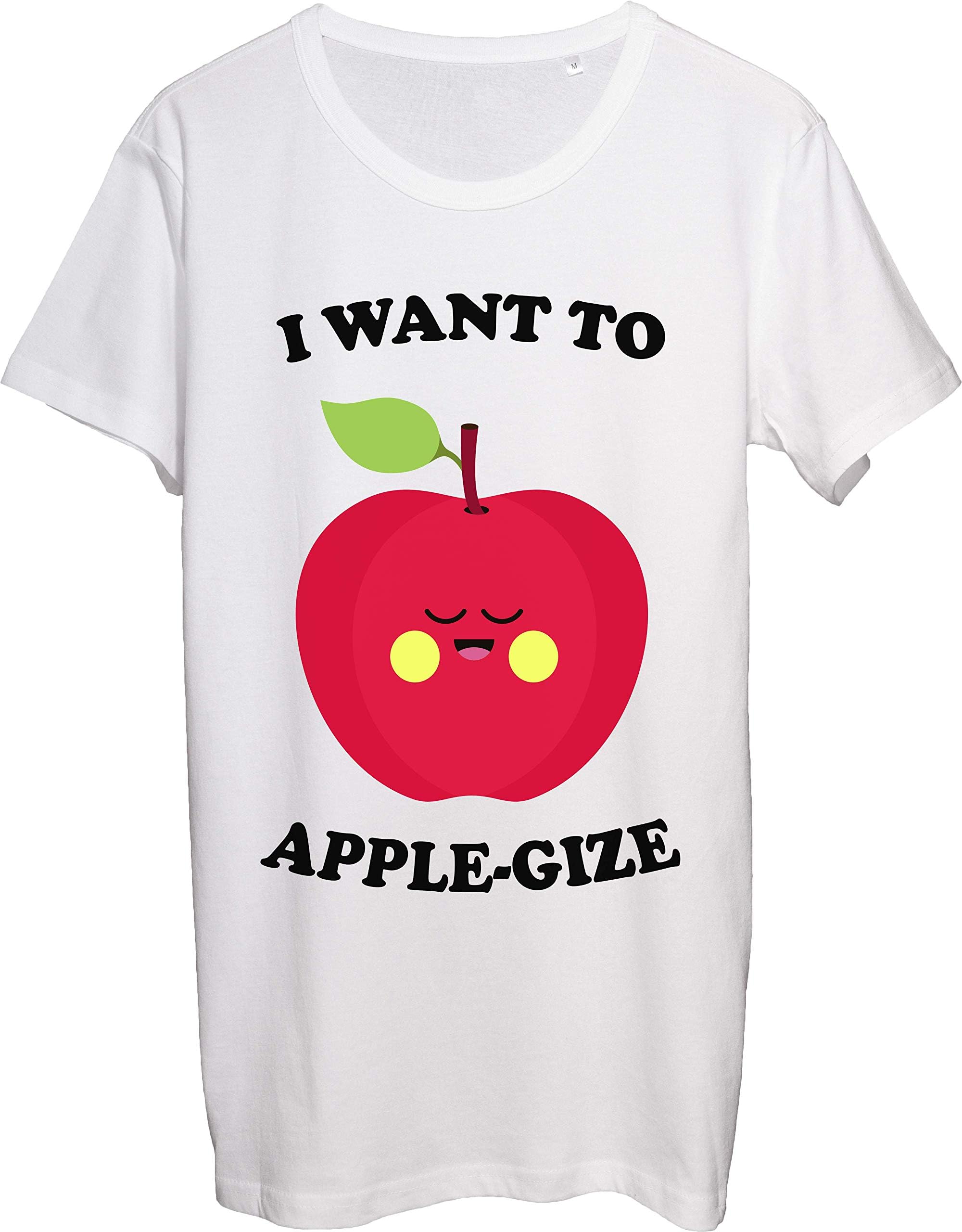 I Want to Apple-Gize Sad Apple Men's T-Shirt bnft X-Large White