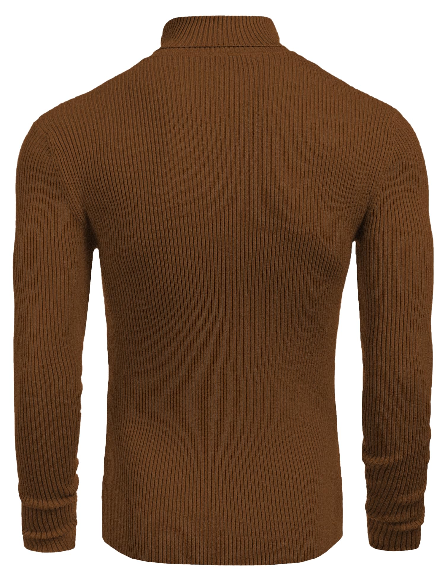 DENIMHOLIC Men's Cotton Turtle Neck Sweater (in, Alpha, L, N Rust) 1