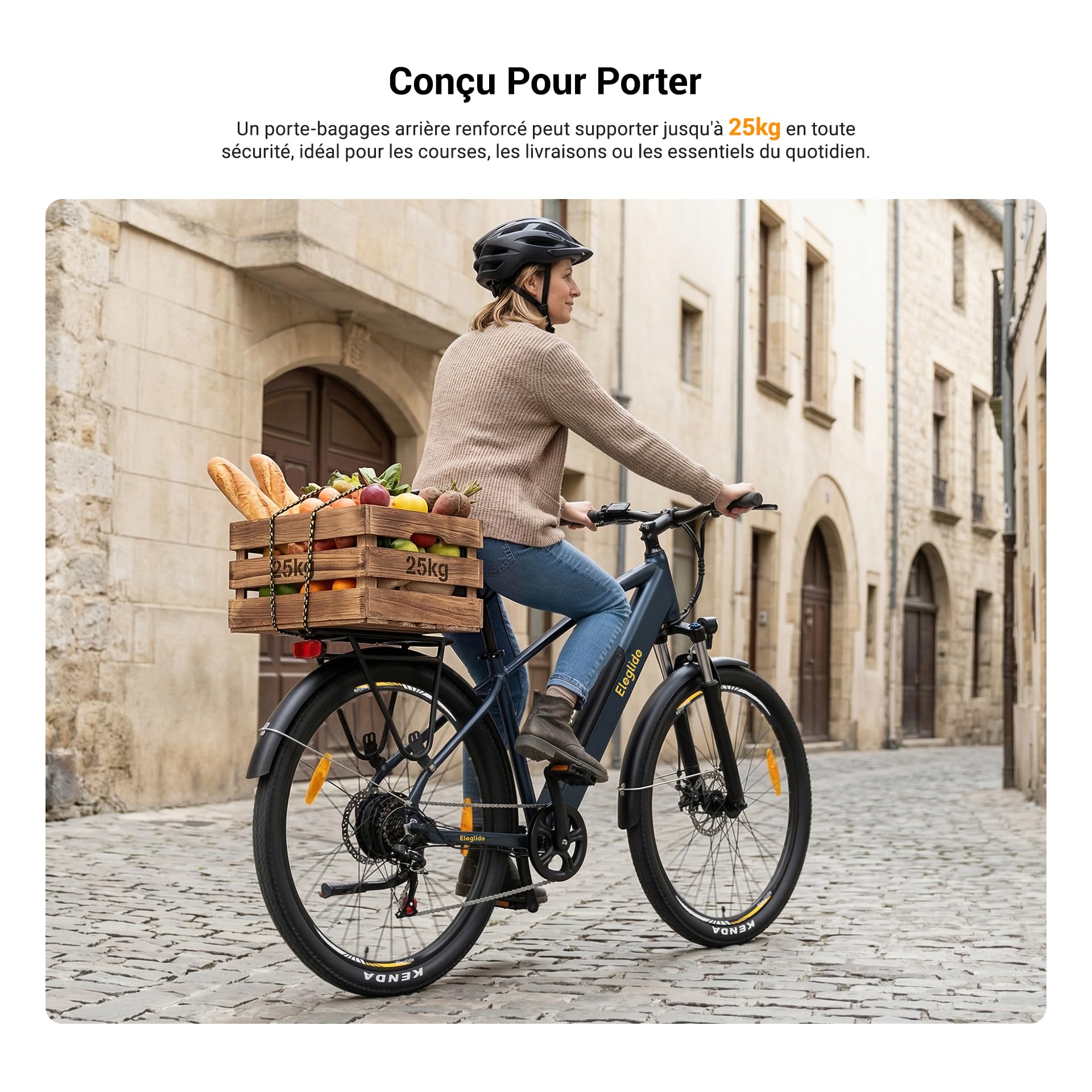 Eleglide Vélo électrique T1-27,5" 13 Ah 100 km 250 W Shimano 7 Vitesses Freins à Double Disque