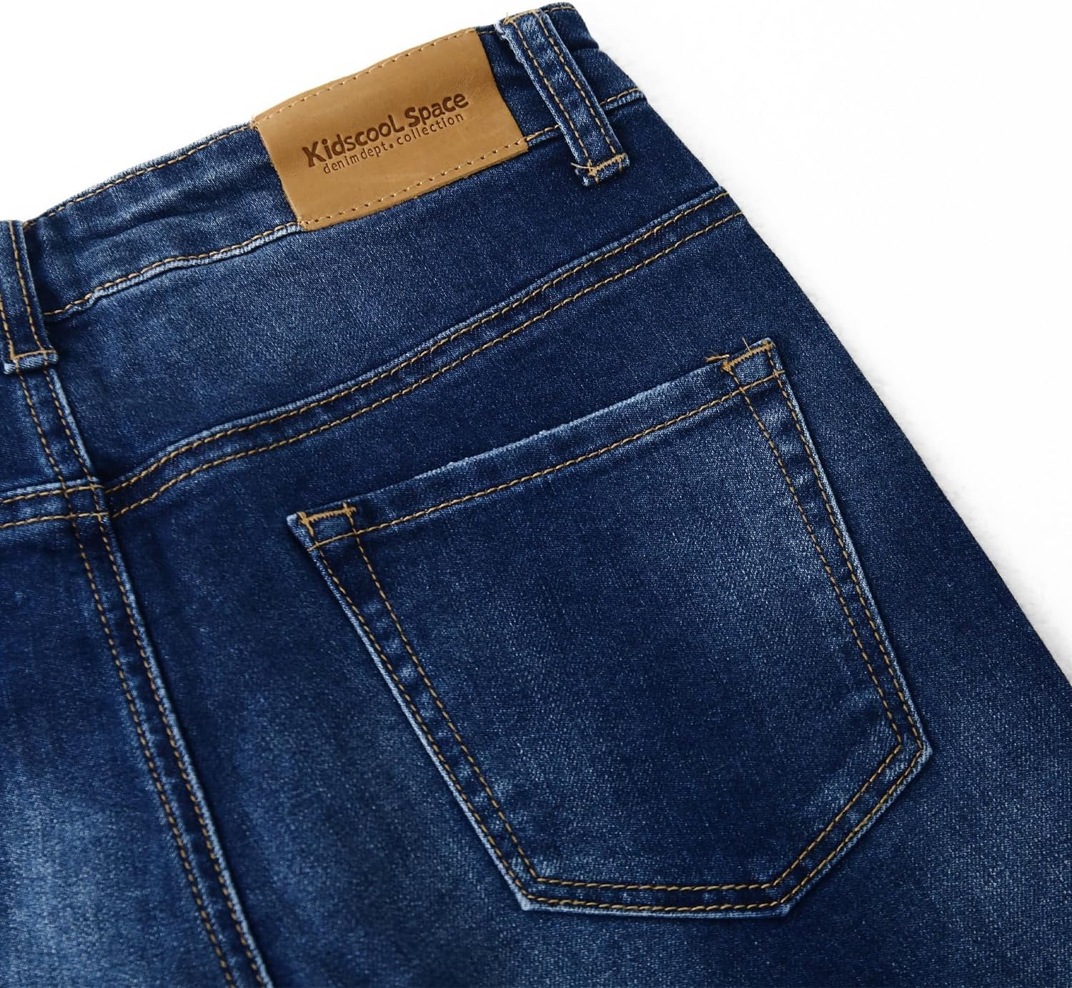 KIDSCOOL SPACE Boys Slim Jeans,Ripped Straight Leg Stretch Denim Pants - Image 3