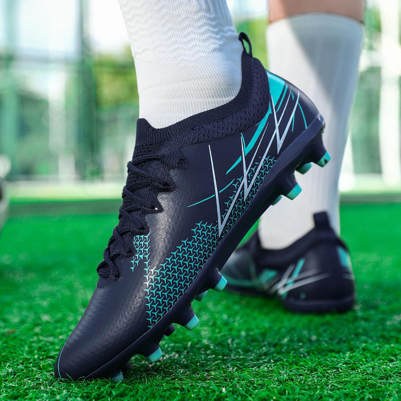 Zapatos de Fútbol para Hombre Botas de Futbol Tacos Calzado de Fútbol Zapatillas de Futbol Zapatillas Deporte Zapatos de Entrenamiento Talla 39-45