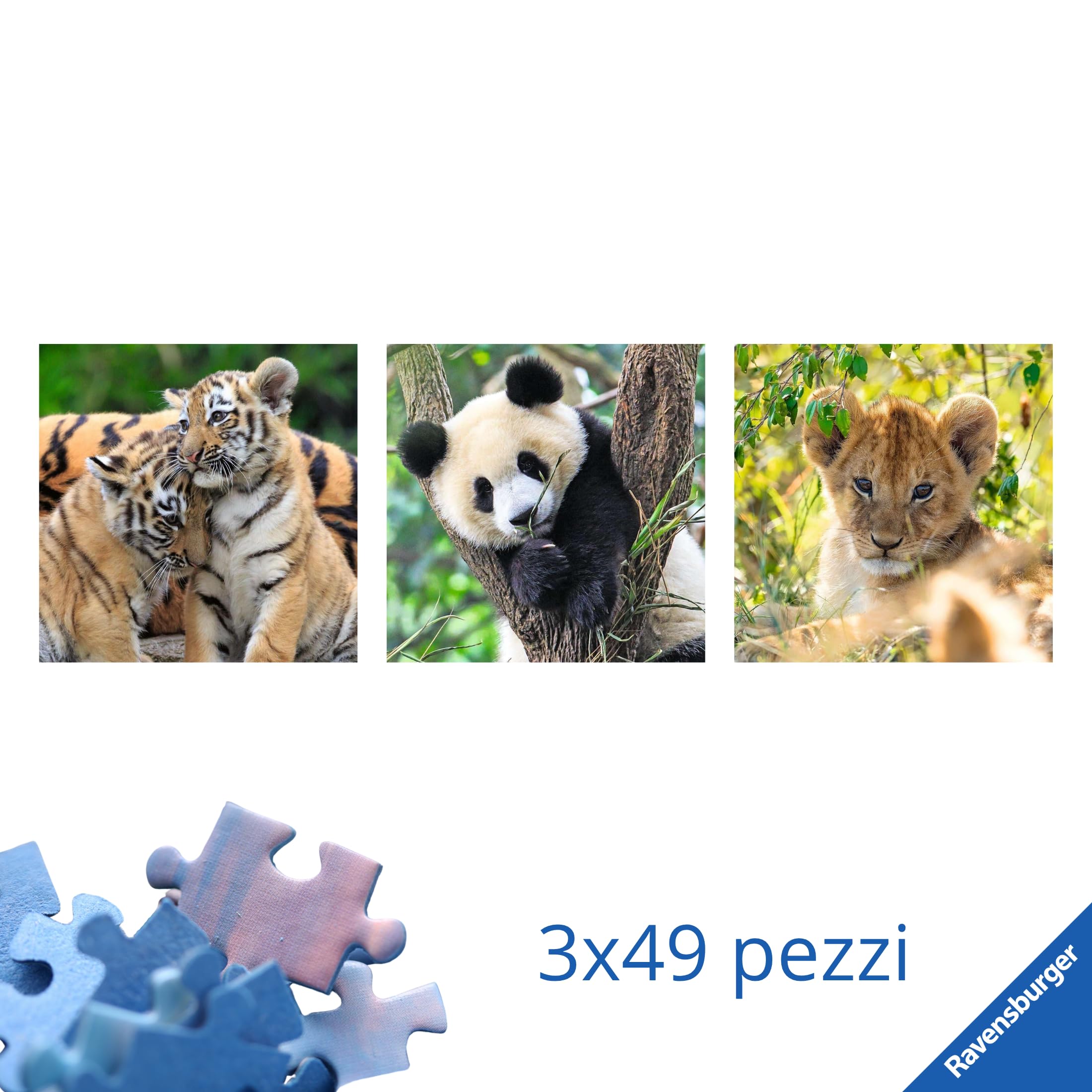 Ravensburger Puzzle Meraviglie Sottomarine 3x49 Pezzi Per Bambini 5+ - Con Poster, 21x21 Cm - 2
