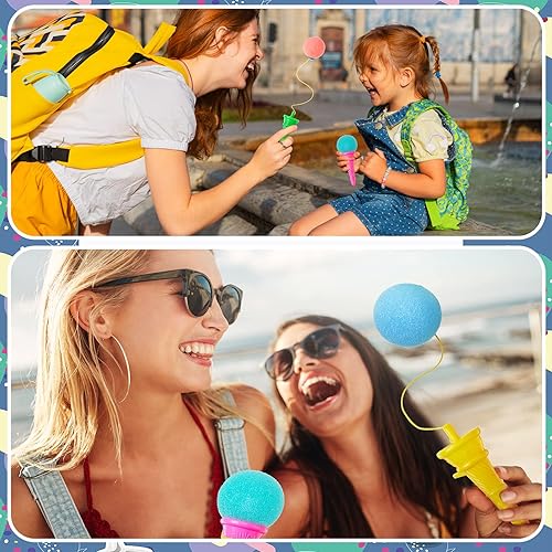 Miniatura 4 de 72 piezas de juguete de disparos de helado, juguete de bola de helado de 4 pulgadas, recuerdos de fiesta de helado, mini juguete de cono de helado,