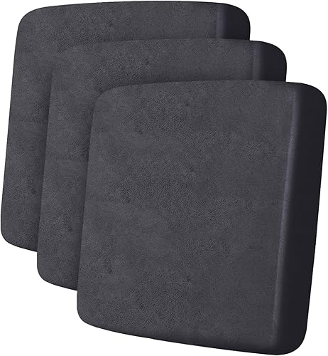 Miniatura 34 de Fundas de cojín de sofá con aspecto de cuero, juego de fundas de asiento de sofá, protector de muebles para sillón seccional, sofá biplaza