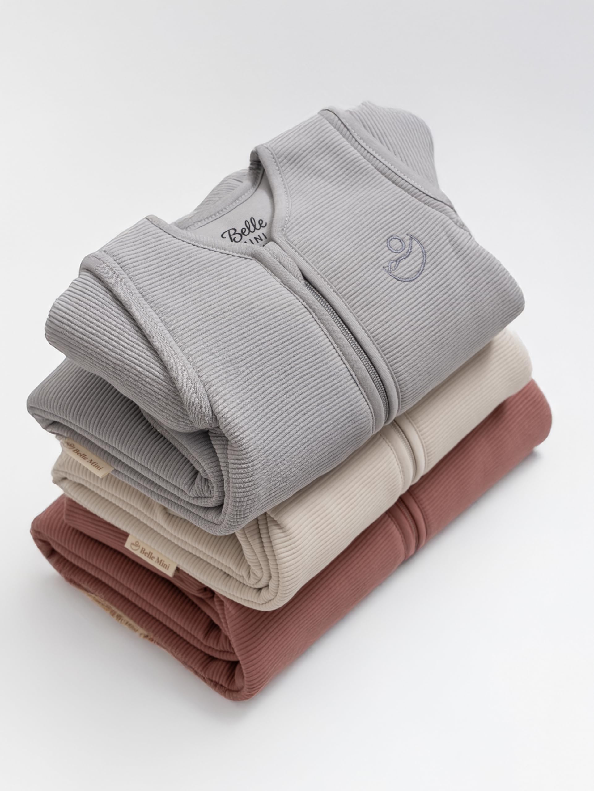Babyschlafsack – Schlafsack mit Füßen, Schlafsack Baby aus 100% Baumwolle, Premium Unisex Design, 3 TOG Winter, mit abnehmbaren Ärmeln, OEKO-TEX Standard zertifiziert