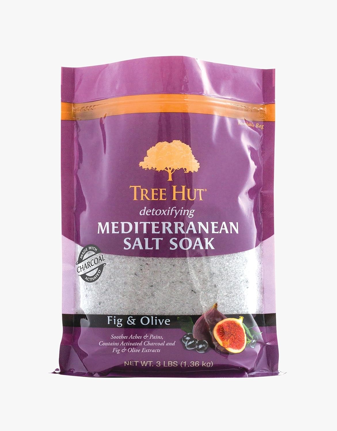 Tree Hut Detoxifying Mediterranean Salt Soak Fig & Olive, 3Ibs, Ultra Hydrating Epsom for Nourishing Essential Body Care Tree Hut Detoxifying Mediterranean Salt Soak Fig & Olive, 3Ibs, Ultra Hydrating Epsom for Nourishing Essential Body Care