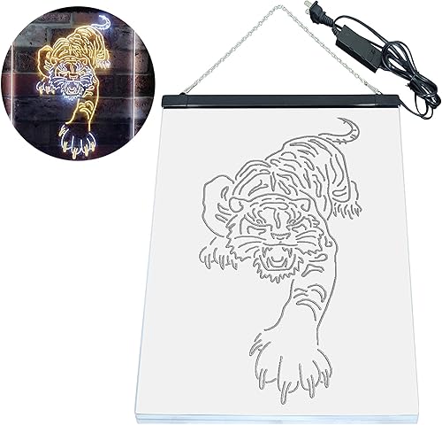 Miniatura 8 de ADVPRO Tigers Man Cave Sport - Letrero de neón LED de doble color, blanco y amarillo, 16 x 24 pulgadas, st6s46-i3195-wy