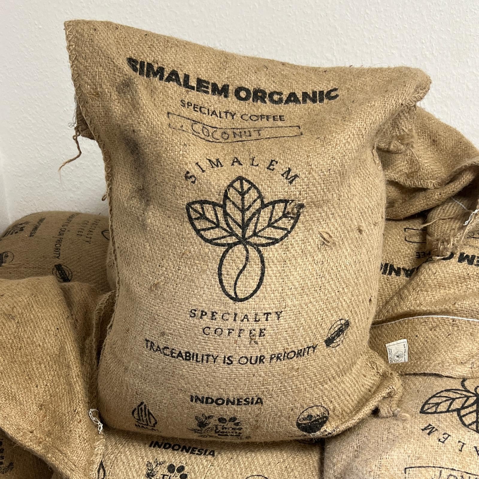 1kg Grüner Spezialitätenkaffee - Kokosnuss Co-Ferment Rohkaffee aus Sumatra - Ungeröstete Kaffeebohnen zum Selbströsten - Catimor Arabica mit natürlichem Kokosaroma
