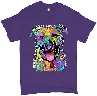 Dont Judge My Pit Bull T-Shirt Andy Maxx Dog Mens Tee