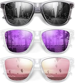 Sunglasses Womens Polarized Sunglasses for Mens Womens Retro Mirror Lens for Driving Fishing UV400