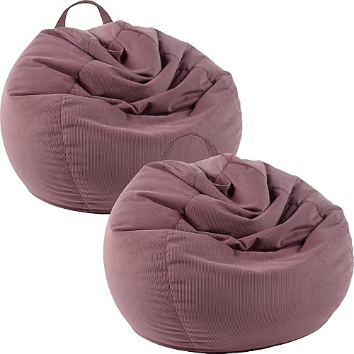 Miniatura 1 de Funda para puf de almacenamiento de animales de peluche (sin relleno) para niños y adultos. Puf suave y rellenable para organizar juguetes de