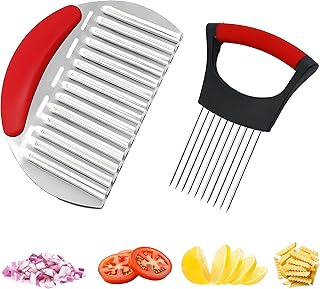 Onion Stainless Steel Onion Holder Cutter