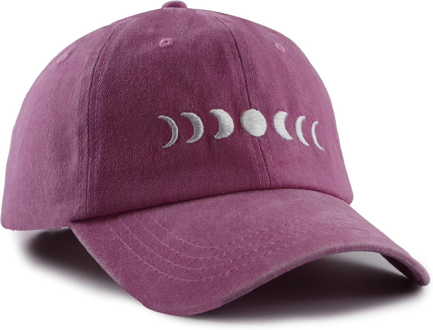 Moon Hats for Women Men, Adjustable Cotton Embroidered Moon Accessories Baseball Cap - Image 3