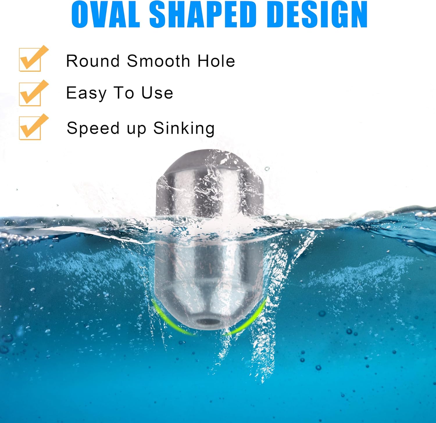 Egg Sinkers Fishing Weights Kit, 23/40pcs Fishing Weights Sinkers Slip Sinkers Catfish Weights Bass Casting Sinker Weights Lead Free Fishing Weights for Freshwater Saltwater Fishing