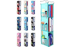 ABRA® 3 Shelf Hanging Locker Organizer with Adjustable Shelves Perfect for Students, Work, and Storage