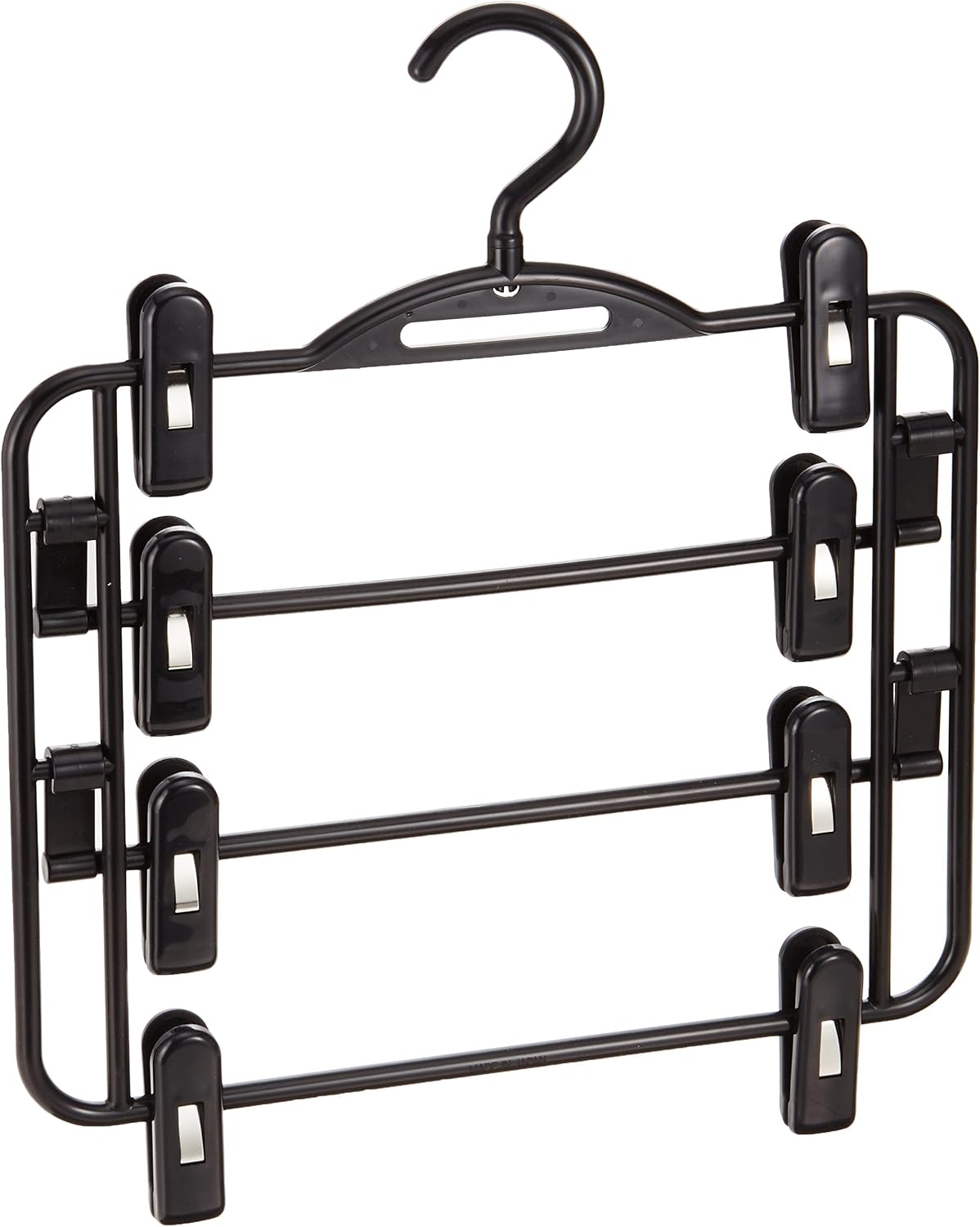 NK 764 Clothes Hanger, Made in Japan, Store Skirts Together with 4 Pieces, Black
