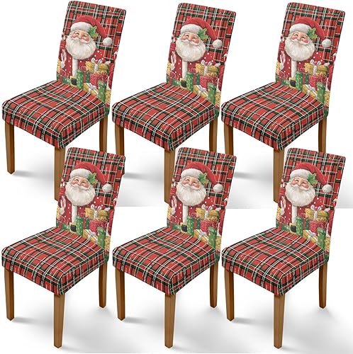 Miniatura 45 de Rnyleeg Fundas de silla de Navidad para sala de estar, diseño de muñeco de nieve azul, estampado de pájaros, fundas para sillas de comedor, 1 Muñeco