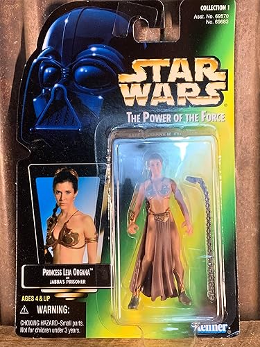 Star Wars The Power of the Force - Figura de acción de la princesa Leia Organa como prisionera de Jabba
