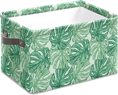 SOLONDA Cubos organizadores de almacenamiento, cesta plegable con asas, cestas de poliéster 600D para organización de estantes, contenedor de