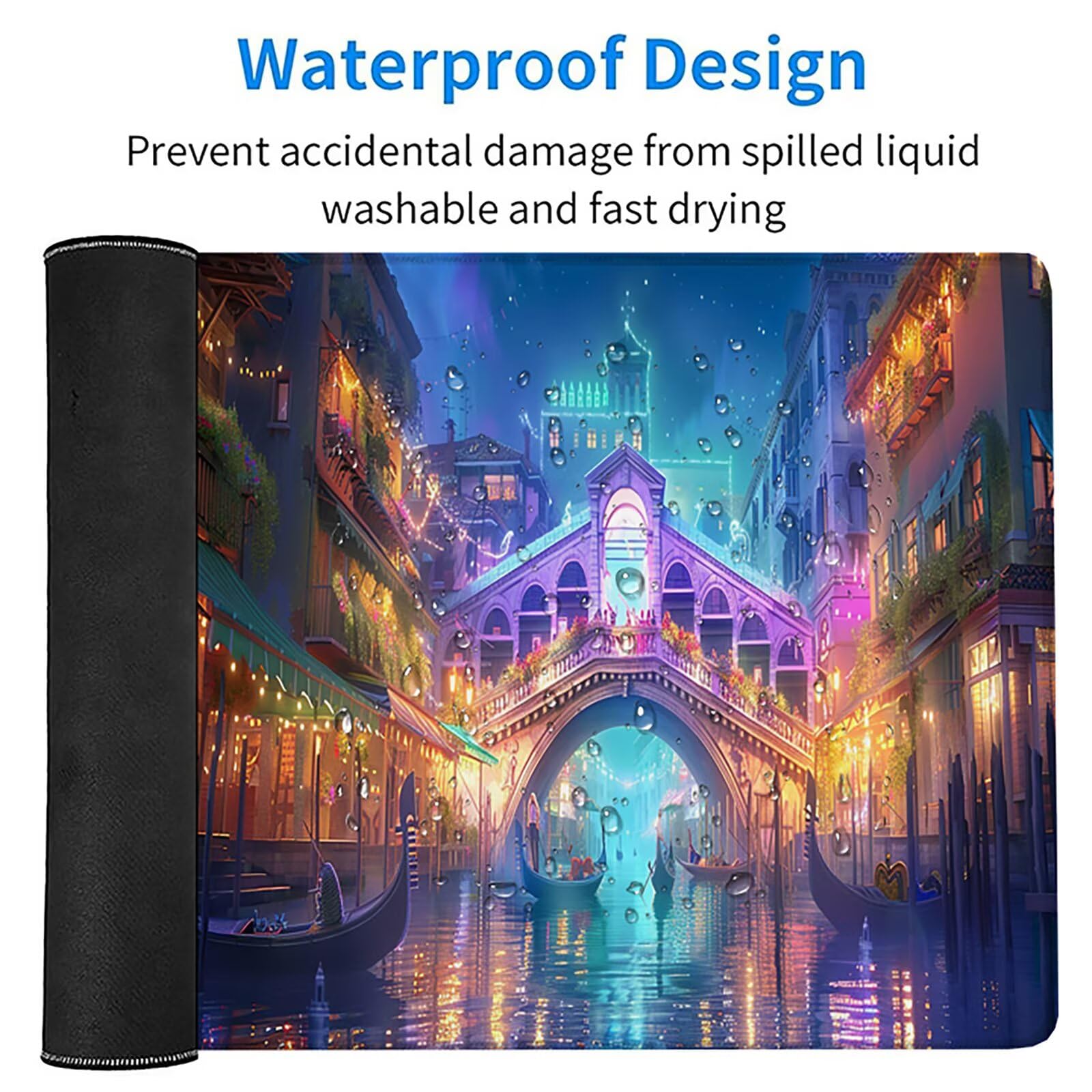Venecia Alfombrilla Ratón XXL 1000x500x3mm, SueñO Mouse Pad 7-6131