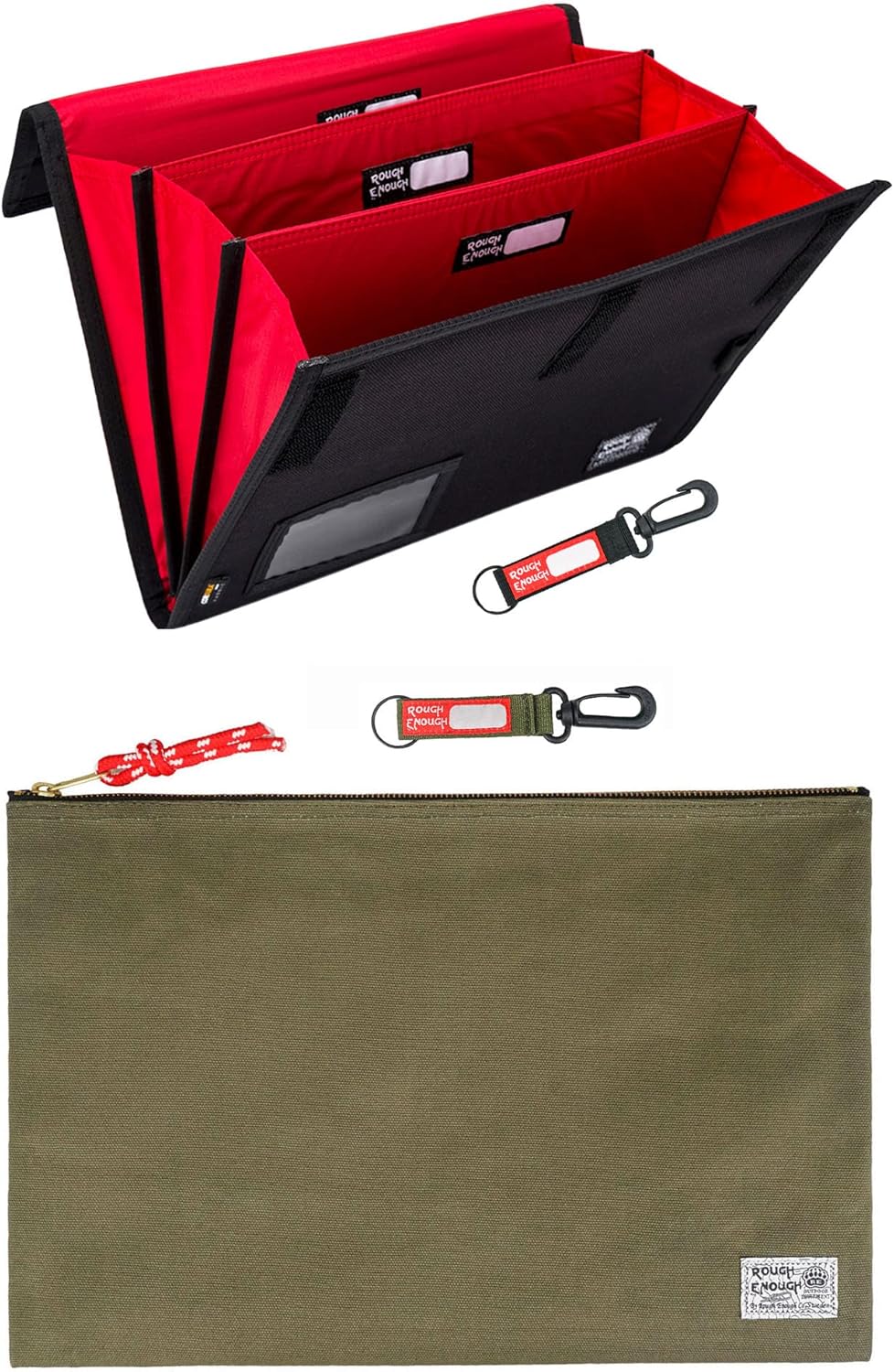 Rough Enough File Folder Document Pouch Bundle Set
