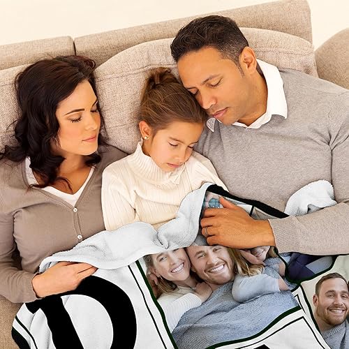 Vista 57 de Regalos personalizados para el día del padre, cumpleaños para papá de hija, esposa, hijo, regalos personalizados para el día del padre, manta con S1