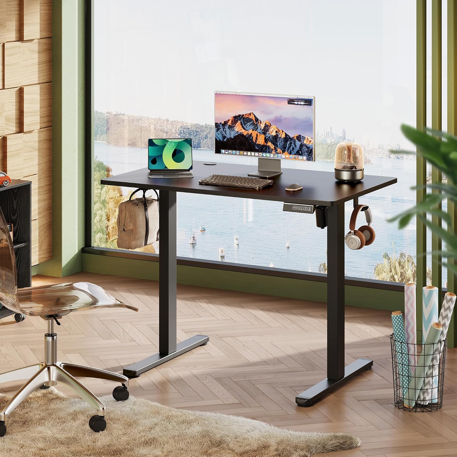 DEVAISE 40 Inch Electric Standing Desk - detail view
