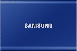 Samsung T7 Portable SSD – 1 TB – USB 3.2 Gen.2 External SSD Indigo Blue (MU-PC1T0H/WW)