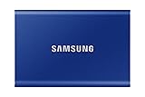 Samsung T7 Portable SSD - 1 TB - USB 3.2 Gen.2 External SSD Indigo Blue (MU-PC1T0H/WW) Versione 2024 Blu indigo 1TB