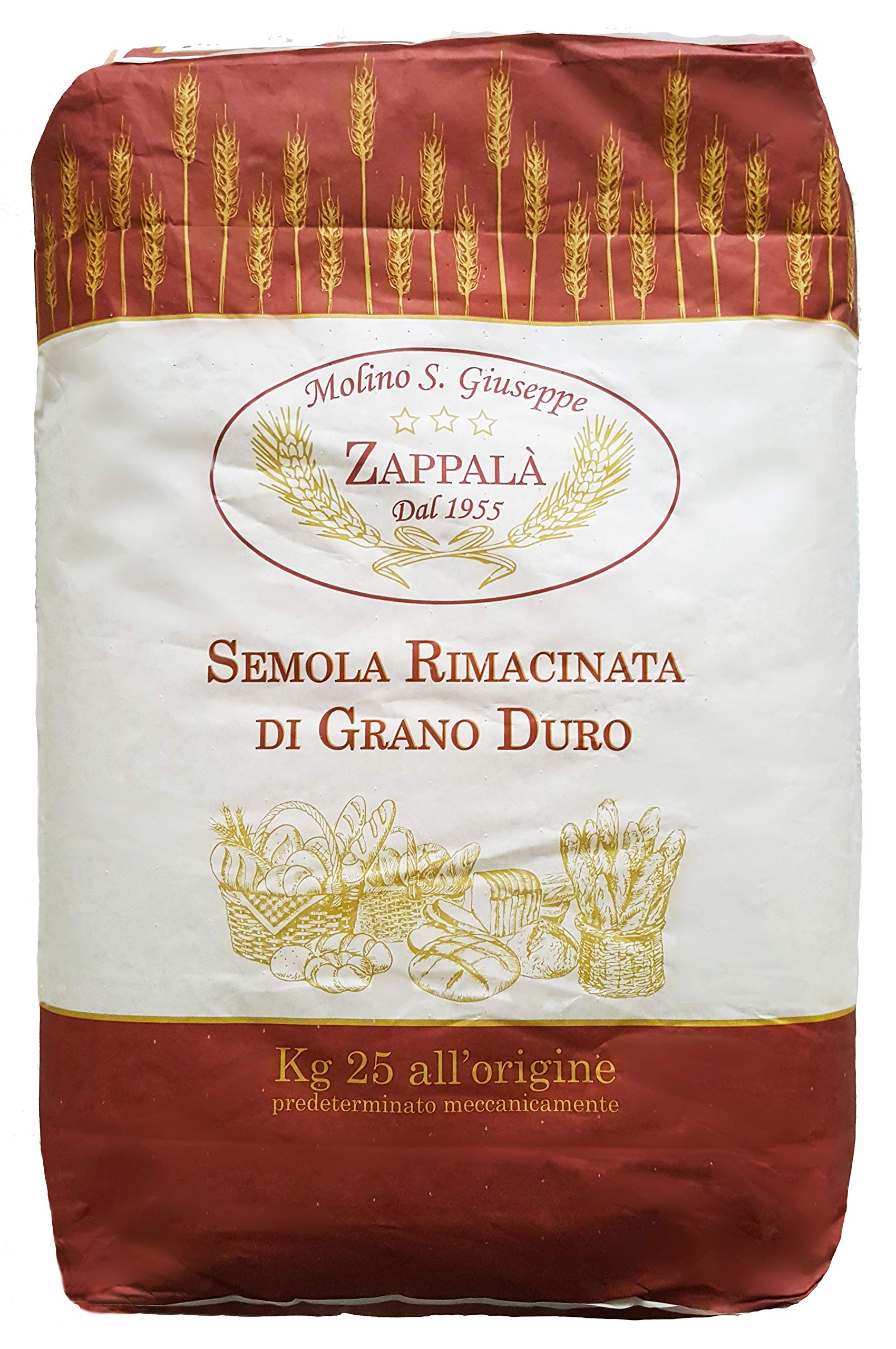25Kg Semola rimacinata di grano duro siciliano tipo SPECIALE-MOLINO ZAPPALA'