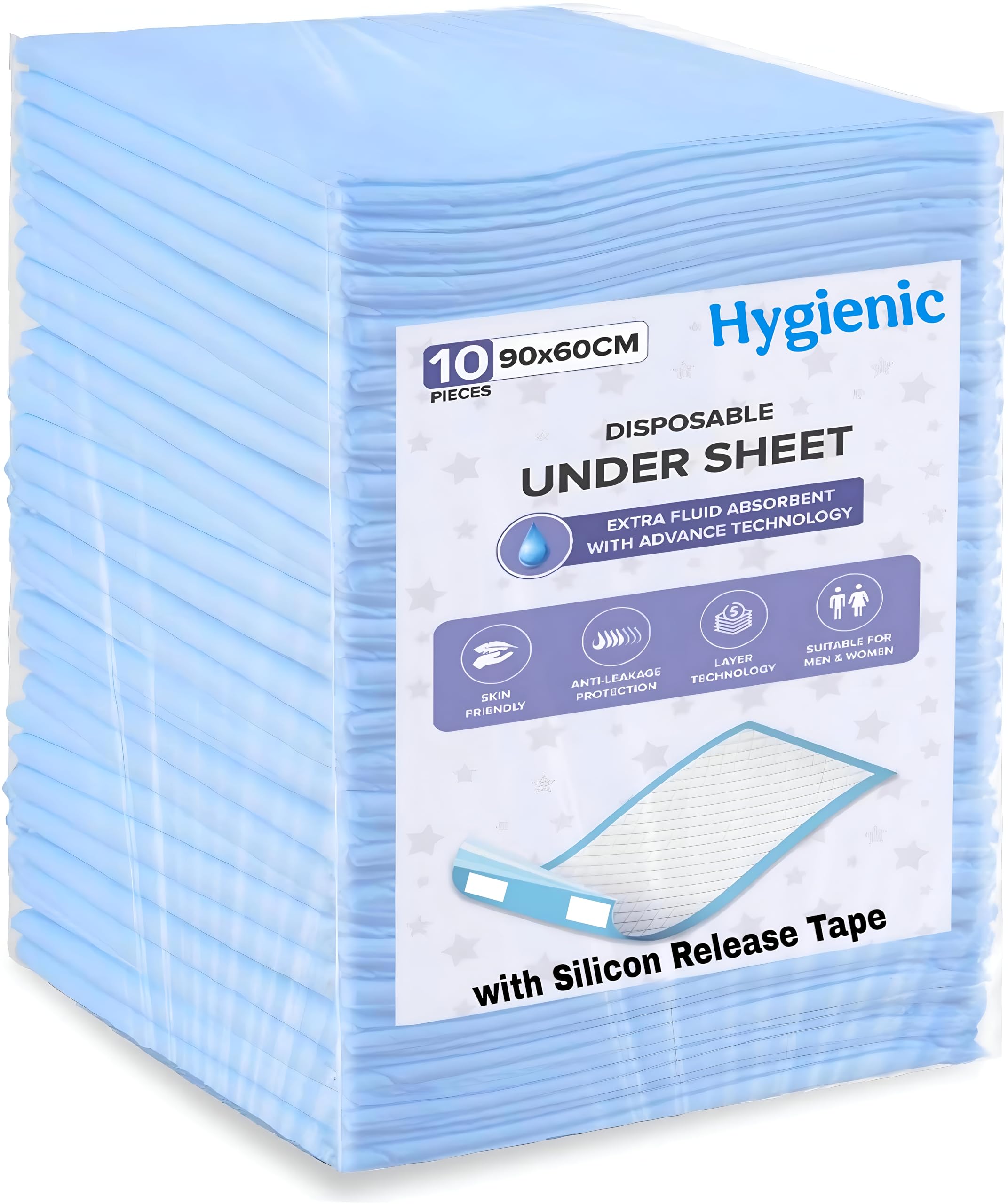 Hygienic Underpads 10 Sheets 60X90Cms