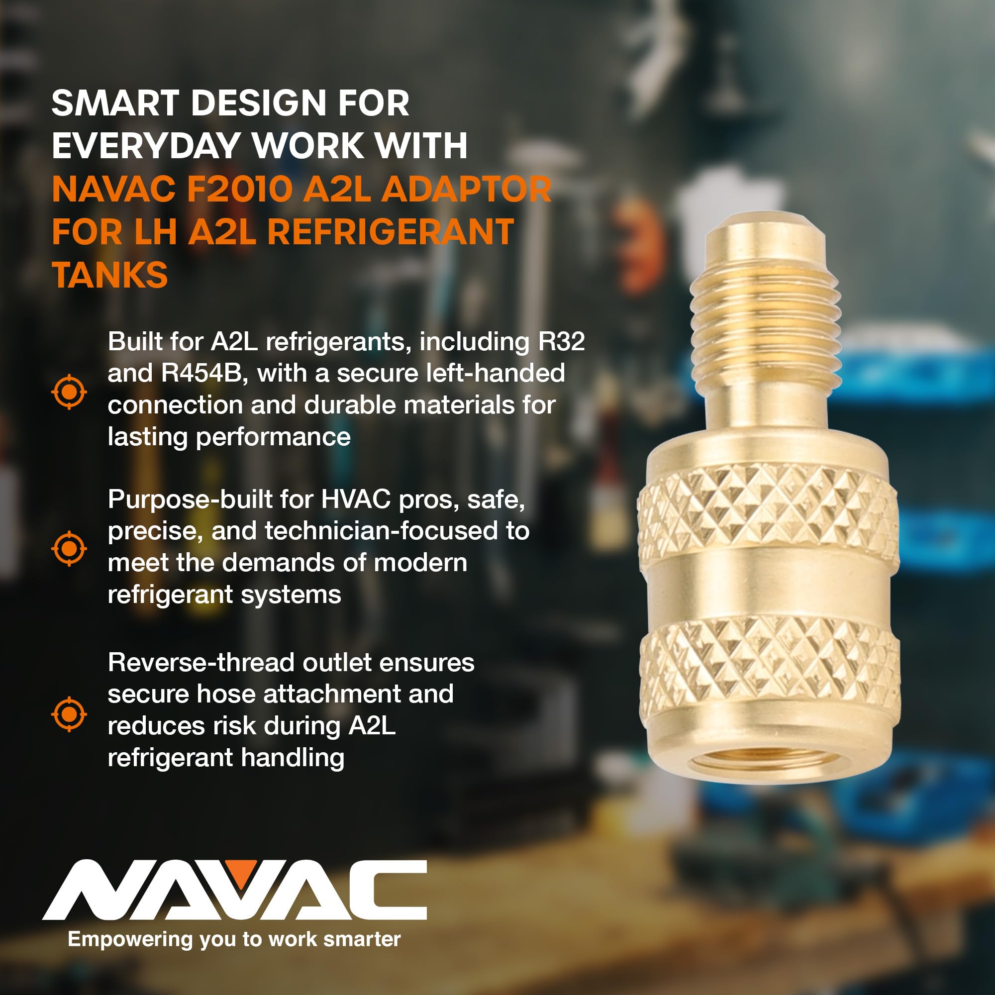 Amazon.com: Navac A2L Adaptor for LH A2L Refrigerant Tanks, F2010