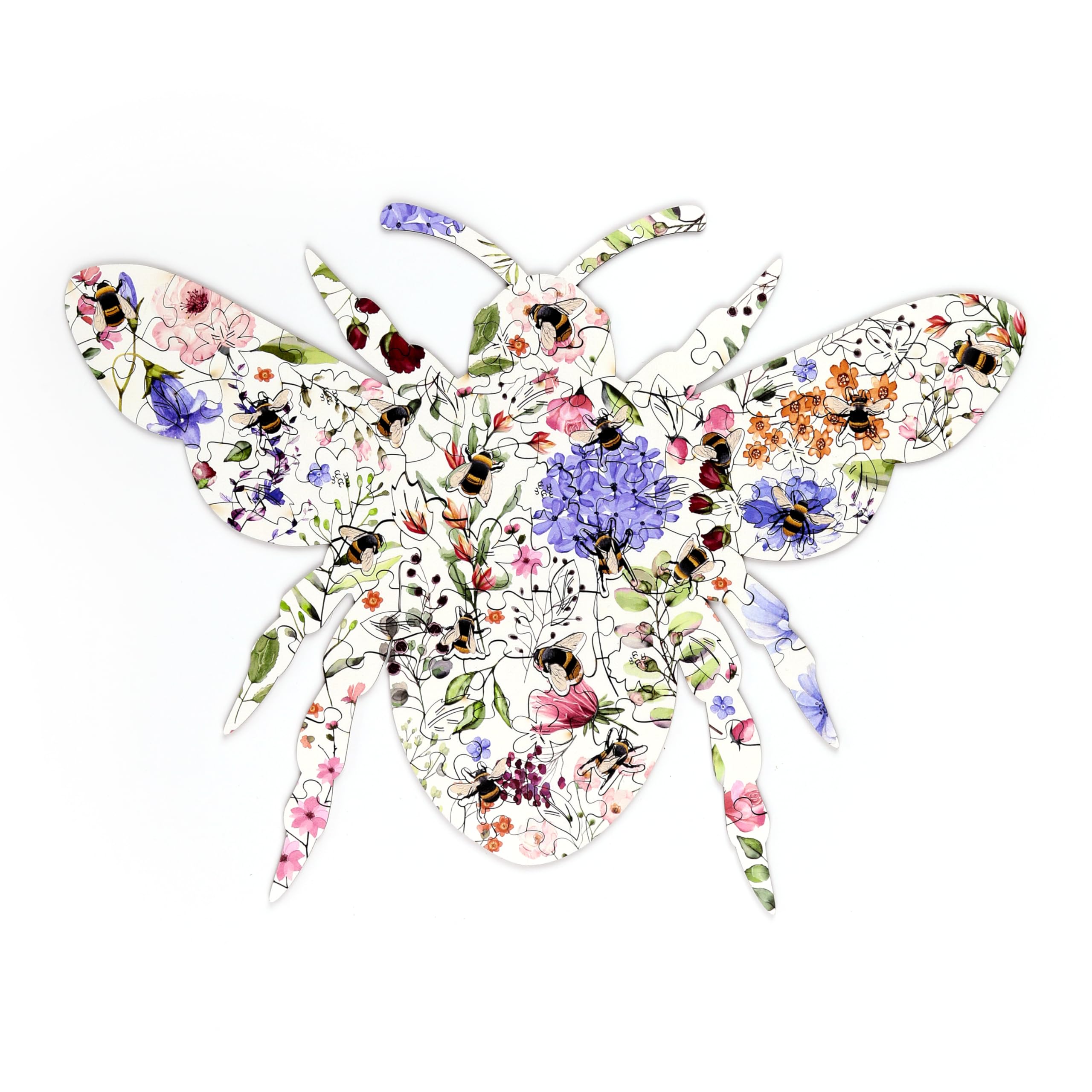 Puckator Nectar Meadows Bee 130pc Shaped Jigsaw Puzzle
