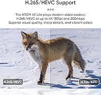 Vista 5 de NEUMI Atom 4K Lite Reproductor multimedia digital Ultra-HD para unidades USB y tarjetas SD, reproduce videos 4K/UHD, HEVC/H.265, HDMI y AV