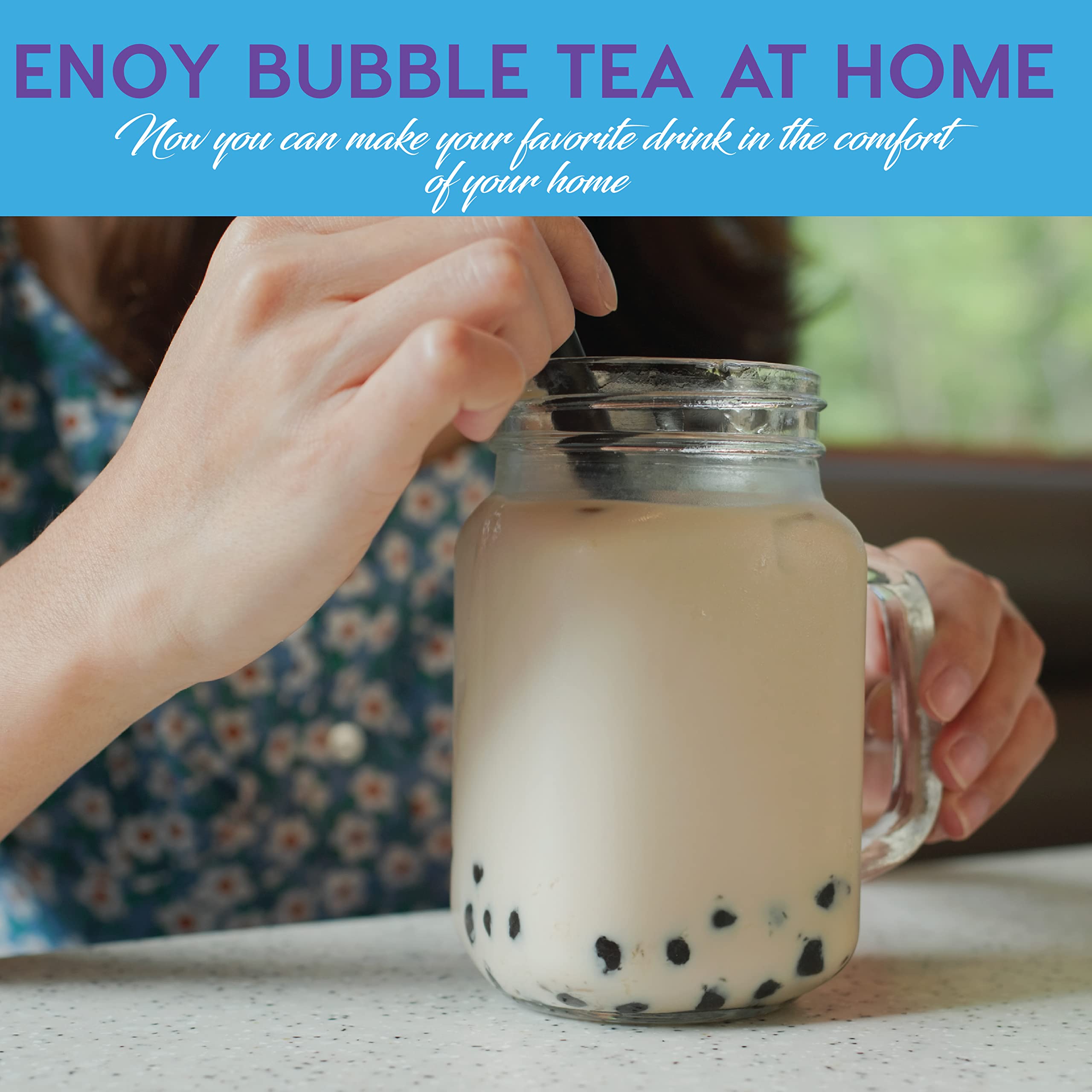 Buy Boba Pearls for Bubble Tea, 8.8 oz. Instant Black Tapioca Pearls