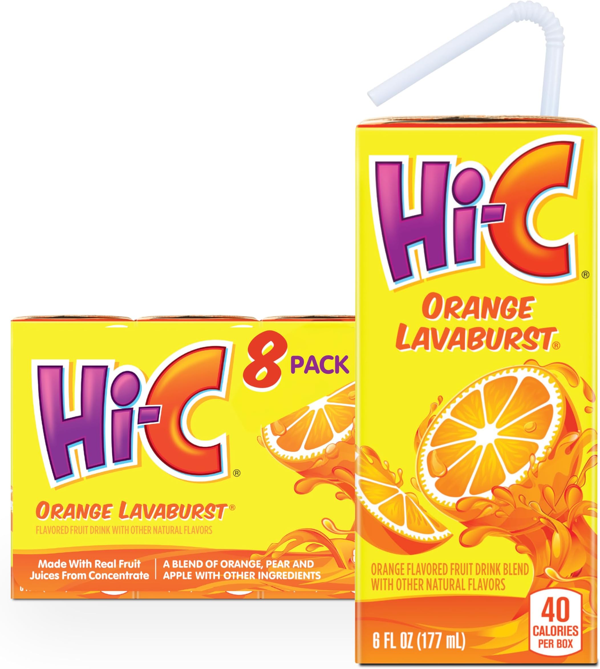 HI-C Orange Lavaburst 6oz 8pk