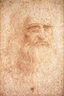 24x36 gallery poster, Leonardo da Vinci self portrait