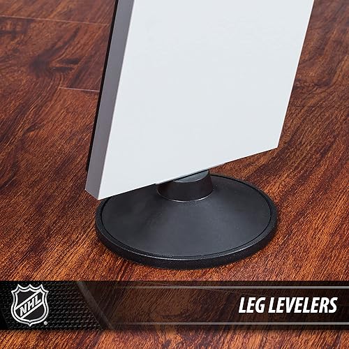 Miniatura 5 de Juego de mesa de juego de hockey de aire con parte superior de tenis de mesa, NHL de 80 pulgadas, Power Play 2 en 1, estilo arcade, puntuador