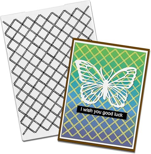 Carpeta de estampado de fondo de bandera para hacer tarjetas, marco geométrico triangular, carpeta de plástico reutilizable para bricolaje, álbumes